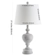 Safavieh Alban Table Lamp in Wash White (Set of 2)