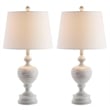 Safavieh Alban Table Lamp in Wash White (Set of 2)
