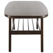 Safavieh Oren 2 Tier Coffee Table in Dark Walnut and Black