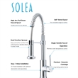 Safavieh Arcadia Kitchen Faucet in Chrome