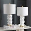 Safavieh Nico Table Lamp in White and Gold (Set of 2)