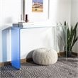 Safavieh Crysta Ombre Glass Console Table in Blue
