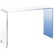 Safavieh Crysta Ombre Glass Console Table in Blue