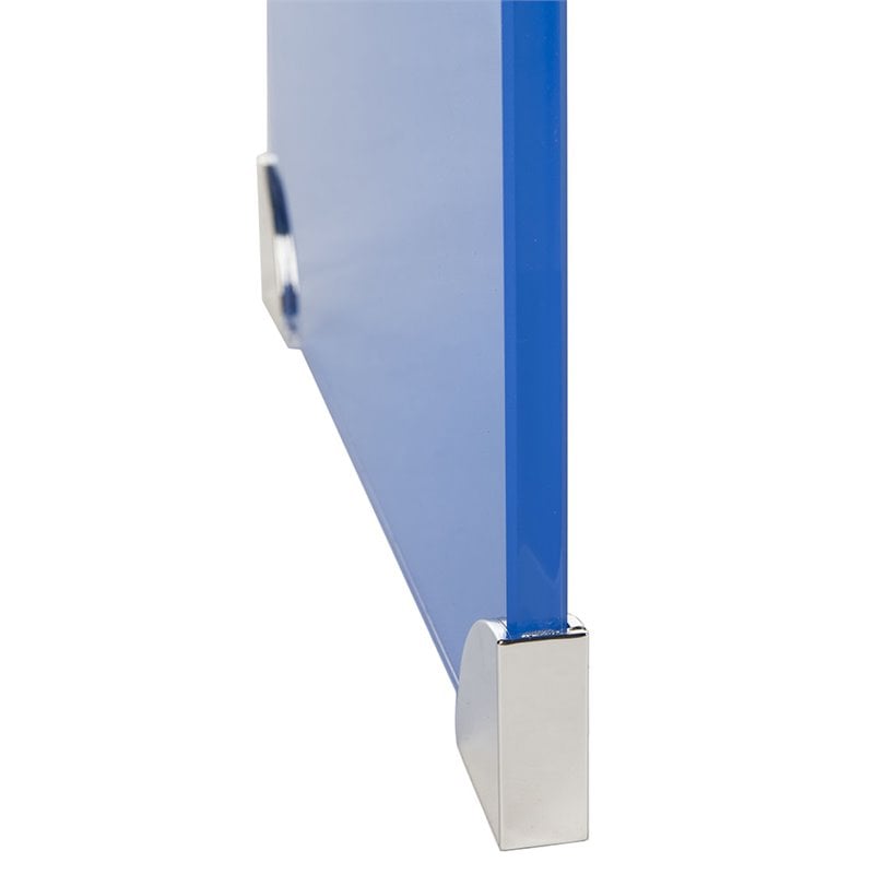 Safavieh Crysta Ombre Glass Console Table in Blue