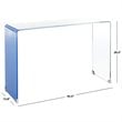 Safavieh Crysta Ombre Glass Console Table in Blue