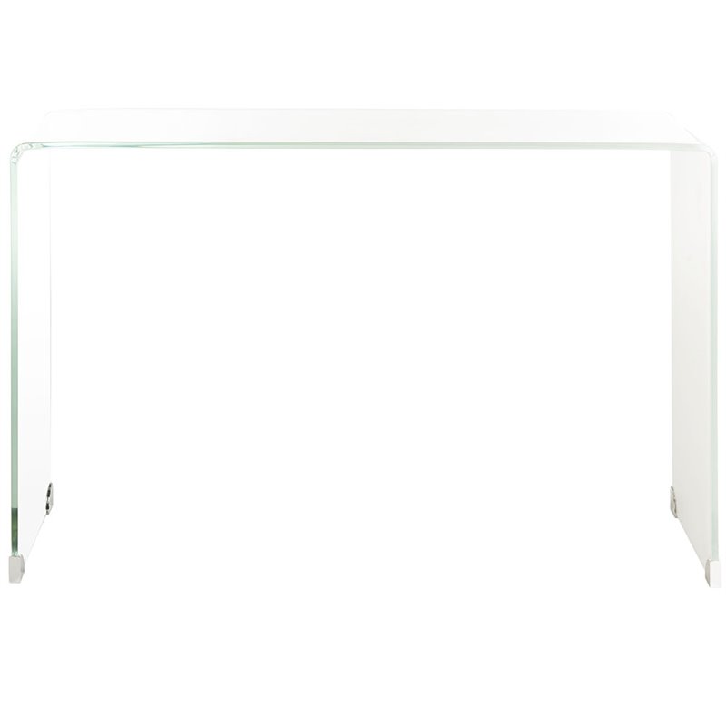 Safavieh Crysta Ombre Glass Console Table in White