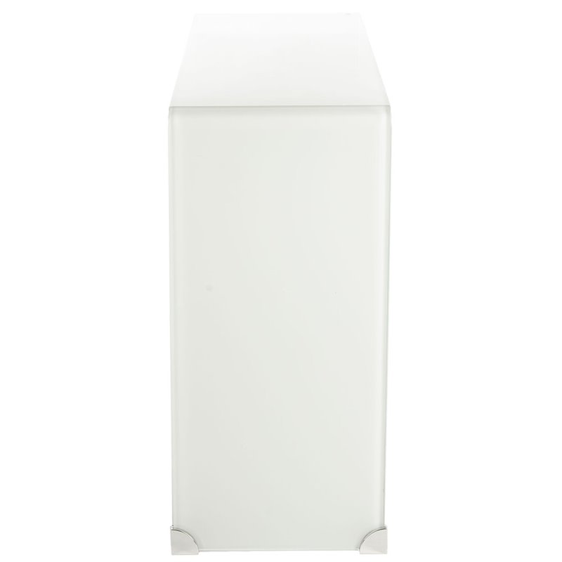 Safavieh Crysta Ombre Glass Console Table in White