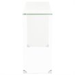 Safavieh Crysta Ombre Glass Console Table in White