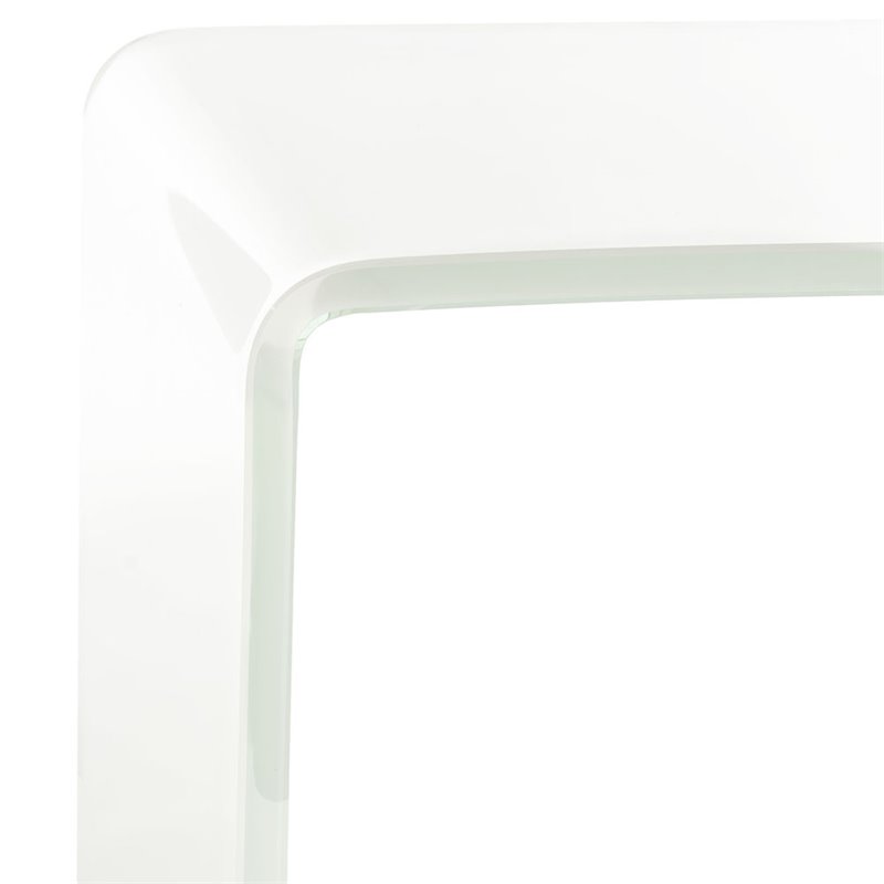 Safavieh Crysta Ombre Glass Console Table in White