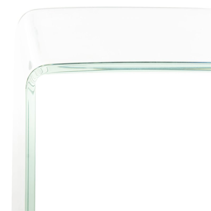 Safavieh Crysta Ombre Glass Console Table in White
