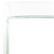 Safavieh Crysta Ombre Glass Console Table in White