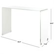 Safavieh Crysta Ombre Glass Console Table in White