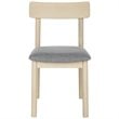 Safavieh Lizette Dining Side Chair in White Oak and Gray (Set of 2)