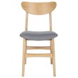 Safavieh Lucca Dining Side Chair in Natural and Gray (Set of 2)