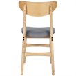 Safavieh Lucca Dining Side Chair in Natural and Gray (Set of 2)