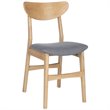 Safavieh Lucca Dining Side Chair in Natural and Gray (Set of 2)