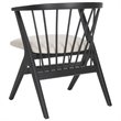 Safavieh Noah Windsor Dining Side Chair in Black and Beige (Set of 2)
