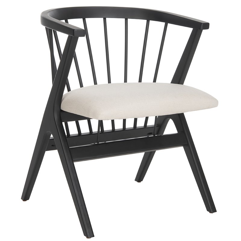 Safavieh Noah Windsor Dining Side Chair in Black