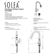 Safavieh Prosper Kitchen Faucet in Chrome