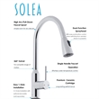 Safavieh Prosper Kitchen Faucet in Chrome