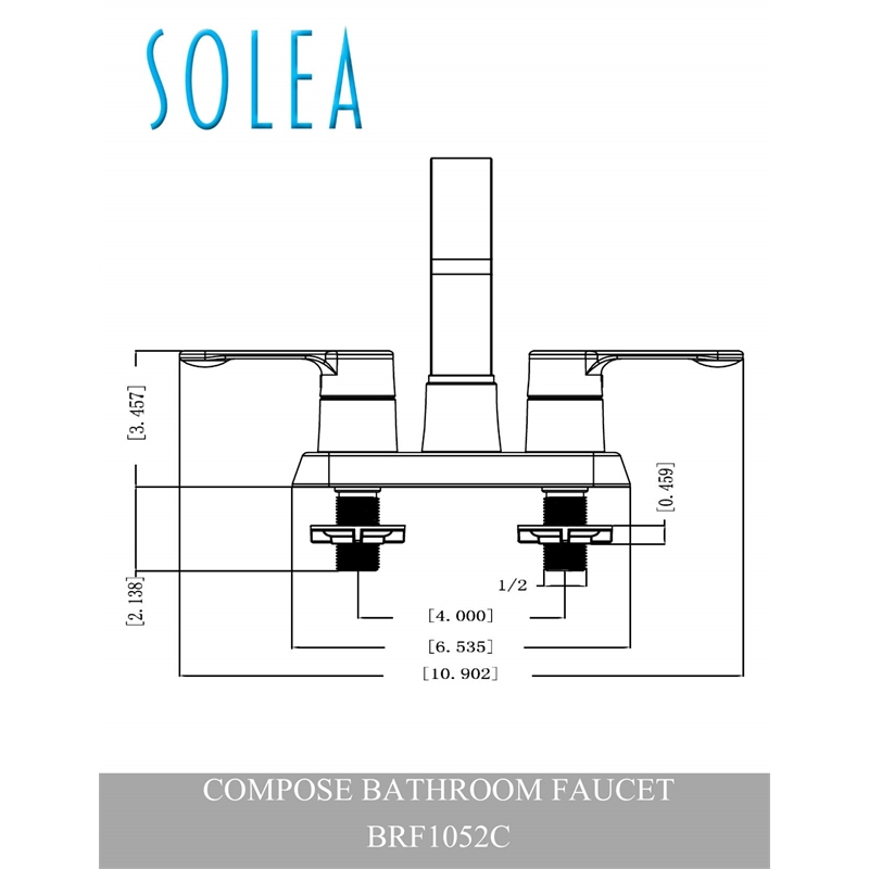 Safavieh Compose Bathroom Faucet in Chrome