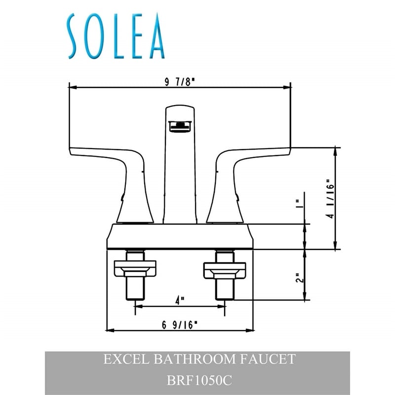 Safavieh Excel Bathroom Faucet in Chrome