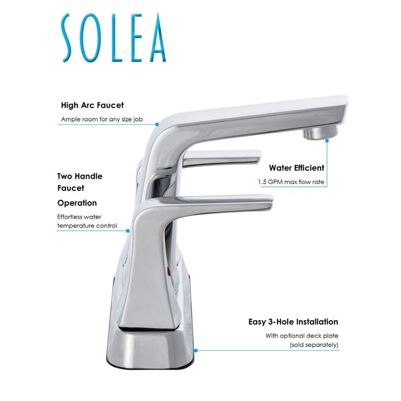 Safavieh Excel Bathroom Faucet in Chrome