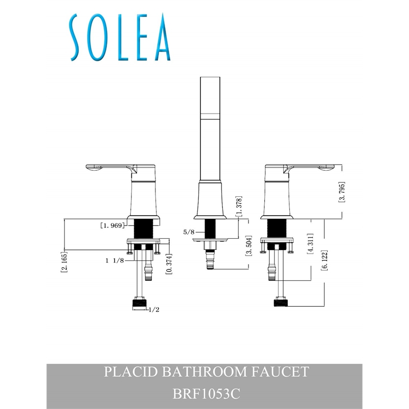 Safavieh Placid Bathroom Faucet in Chrome