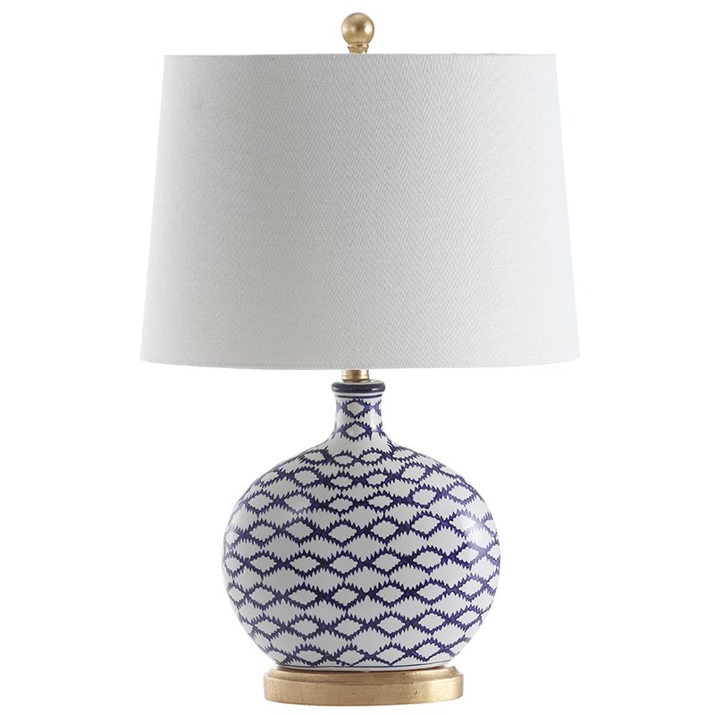 Safavieh Makenna Table Lamp in White and Blue
