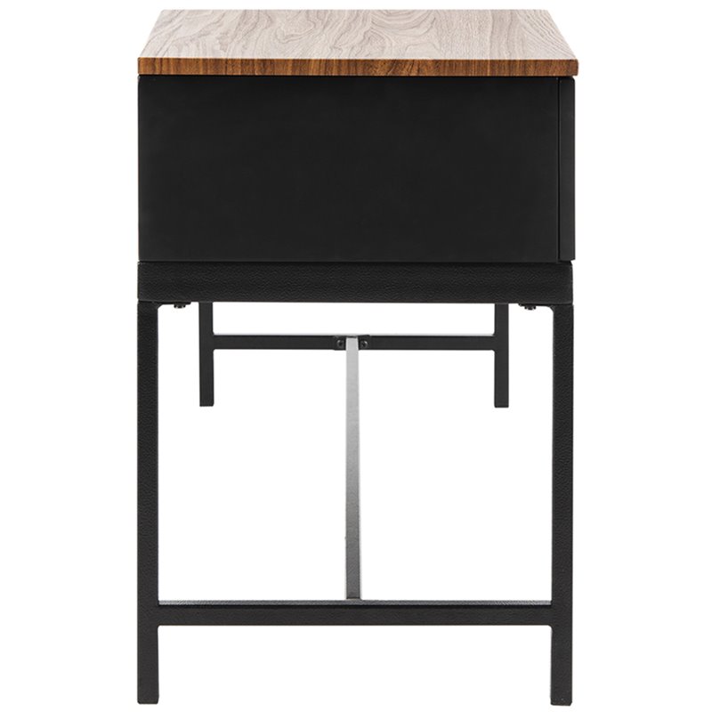 Safavieh Maruka Faux Leather Storage Bench in Gray and Black