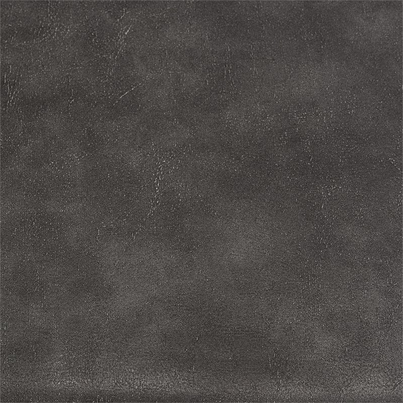 Safavieh Maruka Faux Leather Storage Bench in Gray and Black