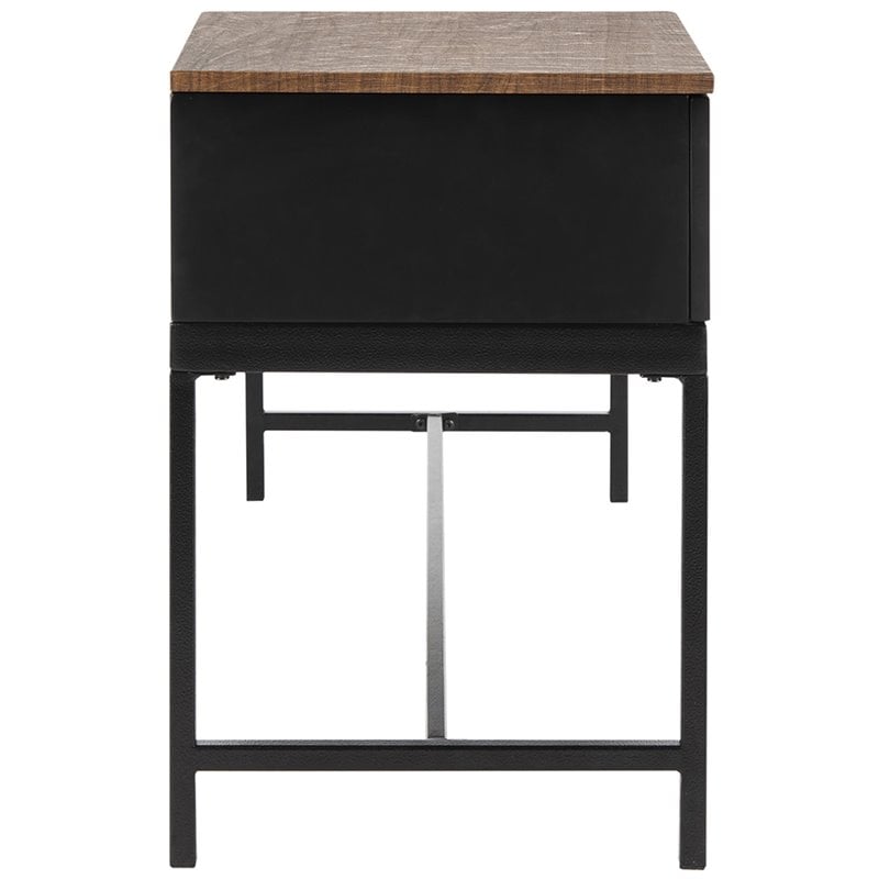 Safavieh Maruka Faux Leather Storage Bench in Dark Green and Black