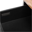 Safavieh Maruka Faux Leather Storage Bench in Dark Green and Black