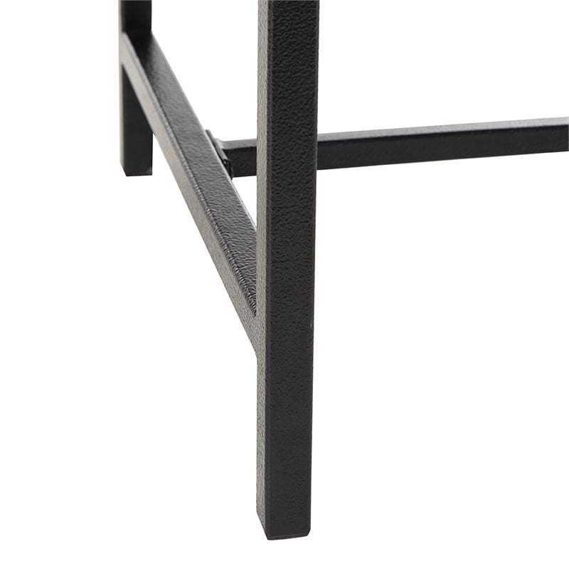 Safavieh Maruka Faux Leather Storage Bench in Dark Green and Black