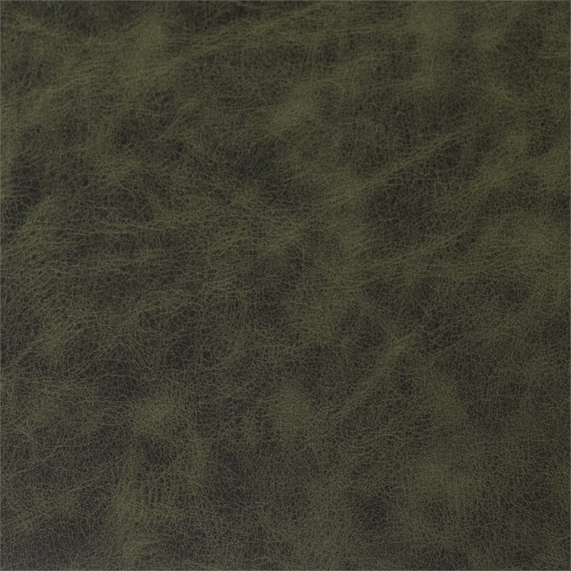 Safavieh Maruka Faux Leather Storage Bench in Dark Green and Black