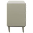 Safavieh Blaize 3 Drawer Nightstand in Dark Gray and Black