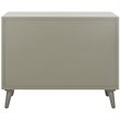Safavieh Blaize 3 Drawer Nightstand in Dark Gray and Black