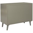 Safavieh Blaize 3 Drawer Nightstand in Dark Gray and Black