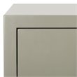 Safavieh Blaize 3 Drawer Nightstand in Dark Gray and Black