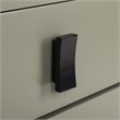 Safavieh Blaize 3 Drawer Nightstand in Dark Gray and Black