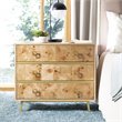 Safavieh Katia 3 Drawer Nightstand in Natural and Gold