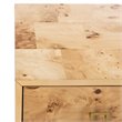 Safavieh Katia 3 Drawer Nightstand in Natural and Gold