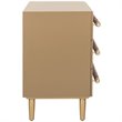 Safavieh Raquel 3 Drawer Nightstand in Light Brown