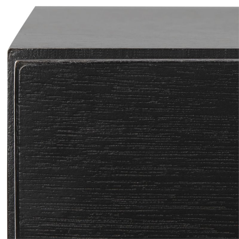 Safavieh Sienne 2 Drawer Nightstand in Black and Gold