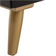 Safavieh Sienne 2 Drawer Nightstand in Black and Gold