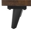 Safavieh Liam Tufted Storage Ottoman Bench in Gray and Dark Oak