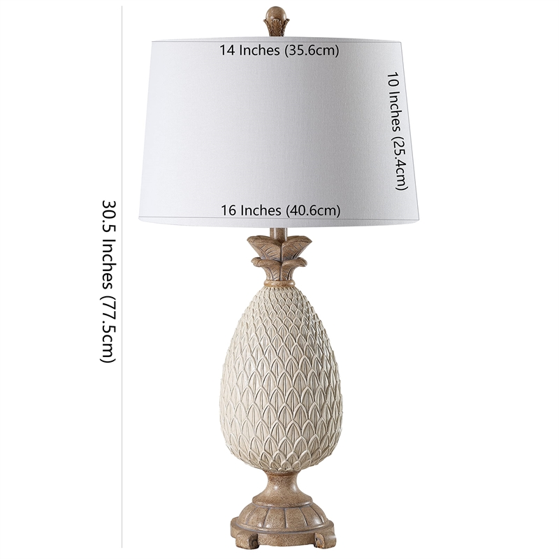 Safavieh Briar Table Lamp in Antique Cream and Brown (Set of 2)