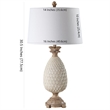 Safavieh Briar Table Lamp in Antique Cream and Brown (Set of 2)
