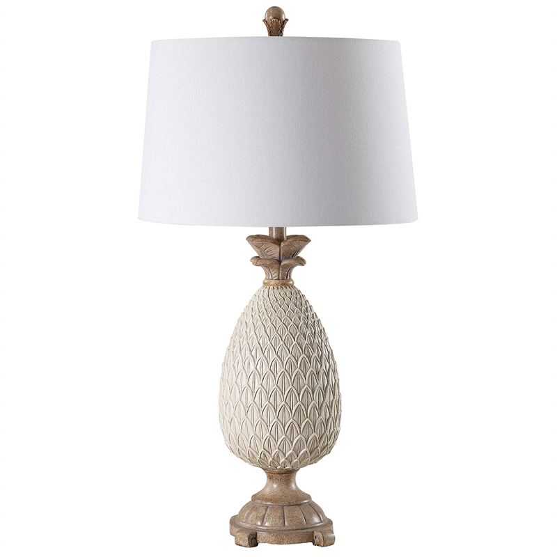 Safavieh Briar Table Lamp in Antique Cream and Brown (Set of 2)
