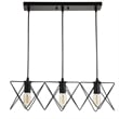 Safavieh Pernille 3 Light Pendant Lamp in Black